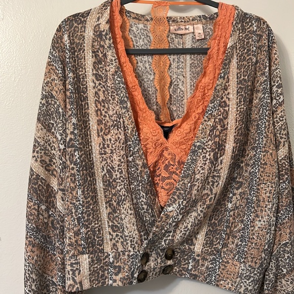 Open front waffle top, size M - Picture 4 of 4